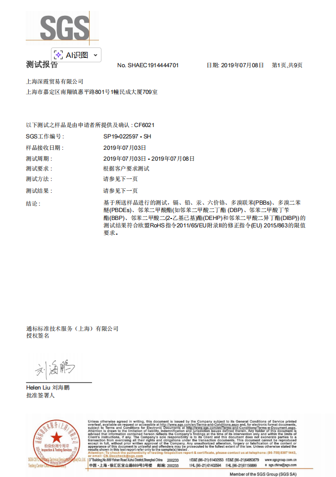 SGS report